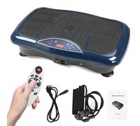 Plateforme vibrante pour entraînement de Tout Le Corps - 5 programmes d'entraînement, avec télécommande, Bandes d'entraînement, Perdre de la, Cadeaux d'anniversaire, Cadeaux de Noël-Bleu