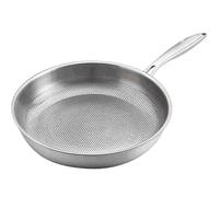 Platefull Titanium Hammered Frying Pan with Lid, Platefull Titanium Pan, Upgraded Non-stick Without Coating, Durable and Scratch Resistant, for Kitchens and Easy to Clean (NO LID,28CM)