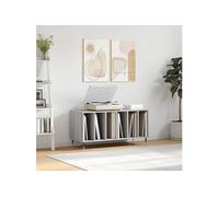 Armoire à Disques, Support de Tourne-disque, Armoire Latérale avec Rangement, Buffet de Salon, Moderne, Sonoma Gris Bois d'Ingénierie