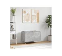 Platenkast 74,5x38x48 cm bewerkt hout betongrijs831720