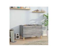 Vidaxl Armoire À Disques Sonoma Gris 74,5x38x48 Cm Bois D'ingénierie Multicolore