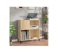 vidaXL Armoire à disques chêne sonoma 84,5x38x89 cm bois d'ingénierie 832000