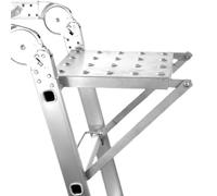 Plates-formes de travail échelle, système de support réglable en métal robuste - Fixations antidérapantes - Flexibilité multi-positions pour peintres, projets de bricolage, maison, travail à domicile