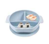 Plates with Suction, Heat-Resistant Plates, Spill-Proof Unbreakable Divided Tableware, Feeding Supplies Dishwasher Safe for Children