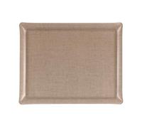 Platex - Plateau Acrylique Lin Naturel Rectangle 37x28 Cm - Fabrication Française - Plateau Design Rectangulaire Décoratif pour La Table et Les Repas - Plateaux Élégants - Idéale pour l’Aperitif