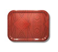 Platex - Plateau de service Jungle Terracota de 37 x 28 Cm Stratifié - Fabrication Française - Plateau Design Rectangulaire Décoratif pour La Table et Repas - Plateaux Élégants -Idéale pour l’Aperitif
