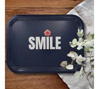 Platex - Plateau en Bois de Service Smile de 37 x 28 Cm Stratifié - Fabrication Française - Plateau Design Rectangulaire Décoratif pour La Table et Repas - Plateaux Élégants - Idéale pour l’Aperitif