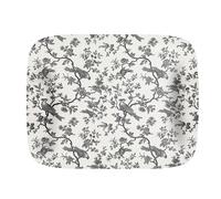Platex - Plateau Stratifie Papillon Birdy Noir Rectangle 41x29 Cm en Bois - Fabrication Française - Plateaux Design Rectangulaire Décoratif pour La Table et Les Repas - Idéale pour l’Aperitif