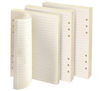 PLATEYTR 135 Feuilles A5 Recharge Papier en Bande Horizontale,Quadrillé 6 Trous Vierge Feuillets Mobiles pour Agenda Filofax A5 Bullet Carnet Cahier de Voyage