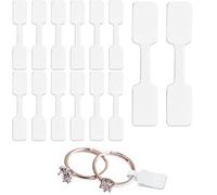 PLATEYTR Lot de 600 étiquettes de Prix Autocollantes Vierges pour Bijoux, 6 x 1,2 cm