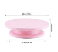 Platine à Gâteau - GOTOTOP - Rond - Rose - Support Pâtisserie - Outil Décoration
