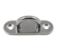 Platine à il - L : 80 mm - l : 26 mm - D20 mm - ép.8 mm - acier inoxydable