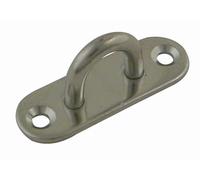 Platine à oeil inox - Ø6 mm - base 60 x 20 mm - VISO - paire - POI602NP