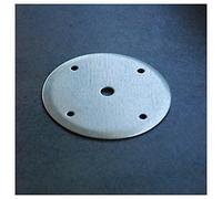 Platine acier galvanisé de fixation centrale de pergola mistral ou alizée