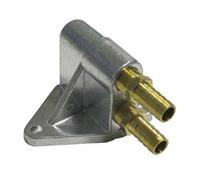 Platine Alu + raccords départ / retour d'huile pour radiateur extérieur