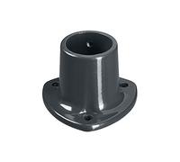 Platine aluminium à visser Univers gris, H.8 x l.11 x P.11 cm