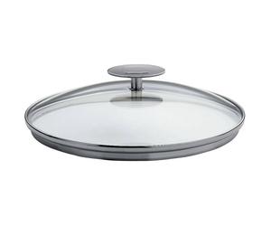 PLATINE Couvercle amovible verre cerclé Inox CRISTEL D 14