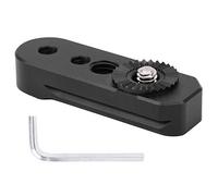 Platine d'Adaptateur d'Engrenage en Alliage pour Stabilisateur Caméra s Noir - Compatibilité Large avec Interface, Montage Universel 1/4 Pouce et 3/8 Pouce