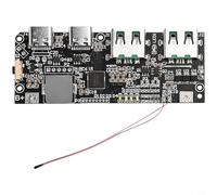 Platine d'alimentation 22,5 W avec fonction de charge rapide, module de chargeur DIY pour batteries 3,65 V/4,2 V, affichage LED/numérique, protection de température, circuit imprimé noir pour vos