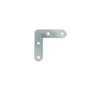 Platine d'angle 90° acier zingué 2 mm 80 mm lot de 4