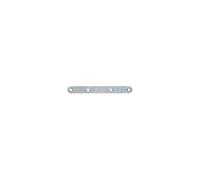 Platine d'assemblage acier zingué blanc 180 x 18 x 3 mm 4 trous