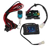 Platine de commande LCD 12 V avec télécommande et faisceau de câbles pour chauffage auxiliaire diesel 3 kW 5 kW 8 kW Carte mère avec fonction minuterie et manuel Bleu/noir