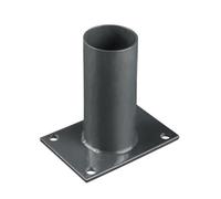 Platine de fixation diamètre 60 mm pour portillon grillagé Gris anthracite