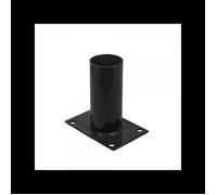 Platine de fixation diamètre 60 mm pour portillon grillagé Noir