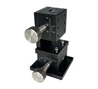 Platine de positionnement linéaire manuelle Rainure en queue d'aronde Plate-forme de changement de vitesse manuelle guidée Table coulissante de réglage du bouton d'entraînement de vitesse(LWD4040)