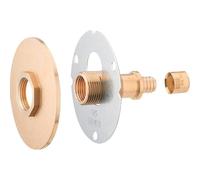 Platine de raccordement R'FIX Extérieur Confort brut à glissement Riquier - diamètre 16 - Femelle 1/2