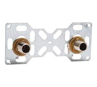 Platine double robinetterie murale RIQUIER