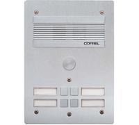 Platine de rue audio - BTICINO - 308304 - Série 300 - Façade aluminium 4 mm - 4 appels