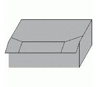 Platine d'étanchéité pour profil P 432 pour ferrures coulissantes levantes gu 937 FERCO