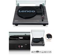 Platine Disque Vinyle - Lenco - LS-10BK - 33/45 Tours - Semi-automatique - 2 Haut-parleurs intégrés