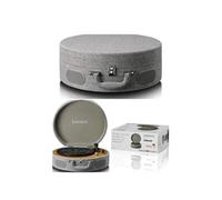 Platine Disque Vinyle - RETRO GRISE - TT-34 - USB - RCA - AUX ¿ Télécommande avec haut-parleurs intégrés CELLULE AT3600L