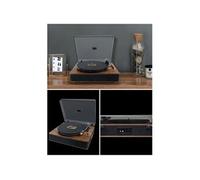 Platine DISQUE Vinyle BOIS VALISE sur batterie Vintage Bluetooth 5.0 33 45 78 Tours Stéréo RCA Bluetooth