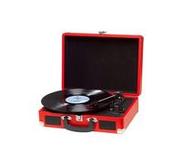 Platine disques disques vinyles Denver VPL-120 RED, Haut-parleurs intégrés, Sortie Phono, pour vinyles 33 1/3, 45 et 78 Tours