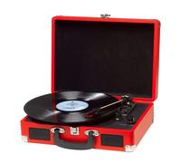 Platine disques disques vinyles Denver VPL-120 RED Haut-parleurs intégrés Sortie Phono pour vinyles 33 1/3 45 et 78 Tours