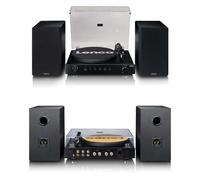Platine disques Vinyles Bluetooth 5.2 Noir - haut-parleurs séparés 2 X110W