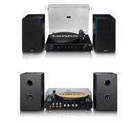 Platine disques Vinyles Bluetooth 5.2 Noir - haut-parleurs séparés 2 X110W