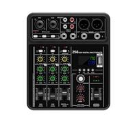 Platine DJ, Mixeur 4 canaux 256 DSP, alimentation fantôme 48 V, mixeurs de studio USB, console DJ Bluetooth