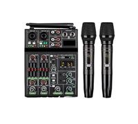 Platine DJ, Mixeur 4 canaux, console de mixage USB Bluetooth avec phone sans fil, mixeur DJ for machine de fête, barre de son