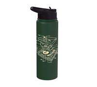 Platine DJ Schematic Party Design Dance Disco Techno Musique Stainless Steel Insulated Water Bottle