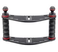 Platine Double Universel de Plongée Action Camera pour GoPro DJI Osmo et Caissons Photo sous Marine avec Poignée Boule 25 mm FLEX-ARM ST20119