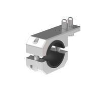 Platine Feu Arriere pour Kit de fixation pour phares de moto, supports de fixation pour tubes de phares et antibrouillards Support de Lumière Travail(Silver)