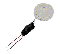 Platine LED SMD 2W diamètre 56mm, carte electronique LED avec driver inclus (Blanc Chaud 2800-3200K, 220V)