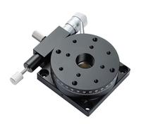 Platine linéaire avec rotation de l'axe R - Table coulissante optique à déplacement manuel pour machines industrielles et applications de réglage fin