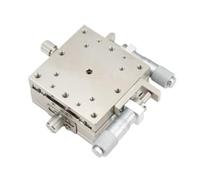 Platine linéaire manuelle XY, table coulissante à roulement à rouleaux croisés LBY100, plate-forme de déplacement optique de platine coulissante optique 100 x 100 mm(R Right Position)
