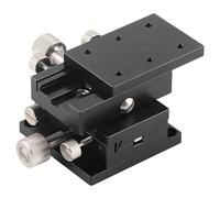 Platine linéaire XY manuelle, table coulissante de précision, plateforme de réglage en alliage d'aluminium avec échelle pour instruments optiques, appareils de mesure, équipements pour semi-conducte