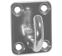 Docks Platine rectangulaire CHAPUIS 35x40 mm crochets ouverts Ø fil 6 mm 2 pièces